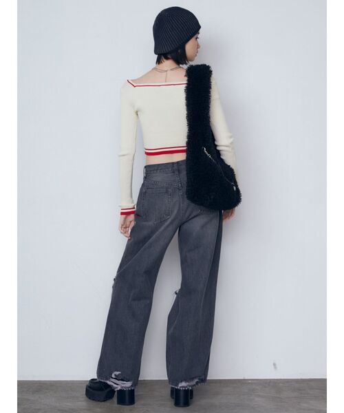 EMODA（エモダ）の「【WEB限定】フェイクファーバルキーバッグ（ハンドバッグ・レディース・ブラック/アイボリー/ミント・FREE）」の13枚目の写真