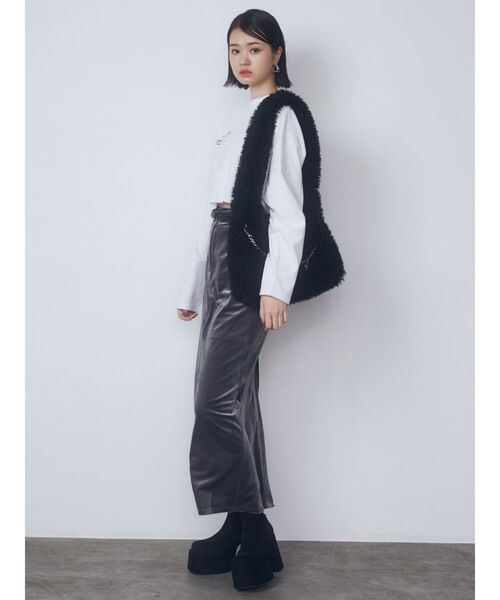 EMODA（エモダ）の「【WEB限定】フェイクファーバルキーバッグ（ハンドバッグ・レディース・ブラック/アイボリー/ミント・FREE）」の19枚目の写真