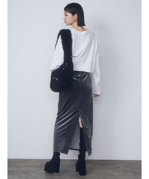 EMODA（エモダ）の「【WEB限定】フェイクファーバルキーバッグ（ハンドバッグ・レディース・ブラック/アイボリー/ミント・FREE）」の20枚目の写真