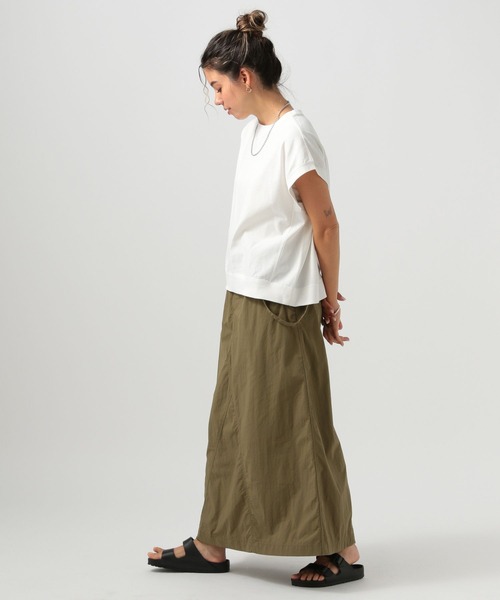 BAYFLOW（ベイフロー）の「ピグメントガゼットプルオーバー（Tシャツ/カットソー・レディース・オフホワイト/カーキ/チャコール・FREE）」の4枚目の写真