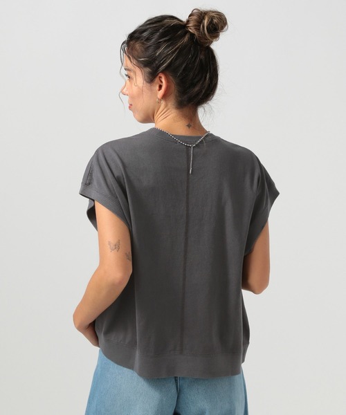 BAYFLOW（ベイフロー）の「ピグメントガゼットプルオーバー（Tシャツ/カットソー・レディース・オフホワイト/カーキ/チャコール・FREE）」の9枚目の写真