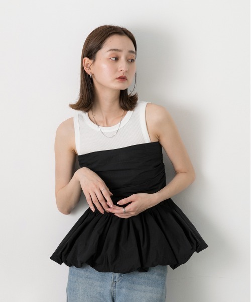 ad thie（アドティエ）の「ベアバルーン ペプラムビスチェ