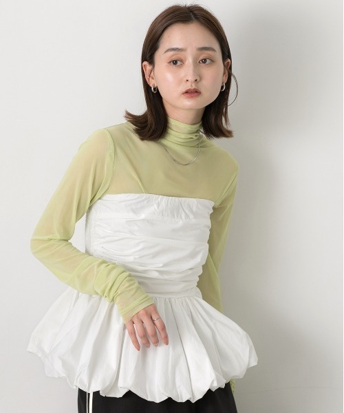 ad thie（アドティエ）の「ベアバルーン ペプラムビスチェ