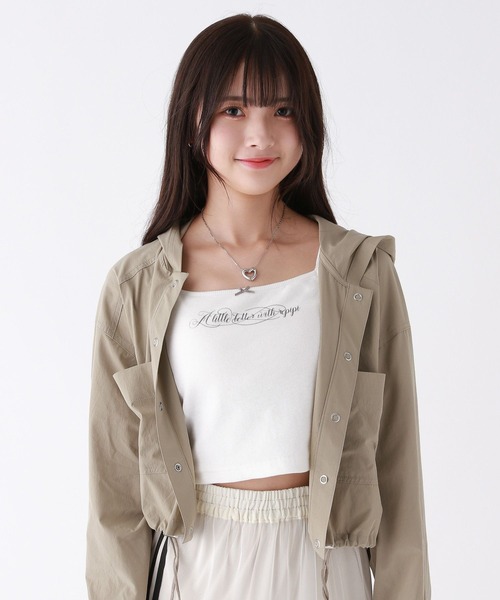 ロゴリボンショートキャミ（キャミソール）｜repipi armario（レピピ