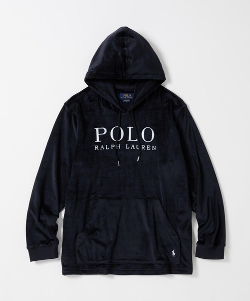 POLO RALPH LAUREN（ポロ ラルフ ローレン）の「【POLO RALPH LAUREN】ブラッシュドベロア フーディー ロングスリーブ（パーカー・メンズ・ブラック/グリーン/ネイビー・X-LARGE/LARGE/MEDIUM）」の2枚目の写真