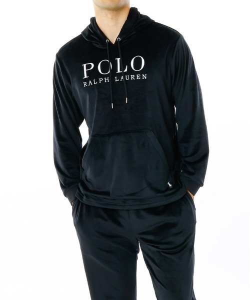 POLO RALPH LAUREN（ポロ ラルフ ローレン）の「【POLO RALPH LAUREN】ブラッシュドベロア フーディー ロングスリーブ（パーカー・メンズ・ブラック/グリーン/ネイビー・X-LARGE/LARGE/MEDIUM）」の7枚目の写真
