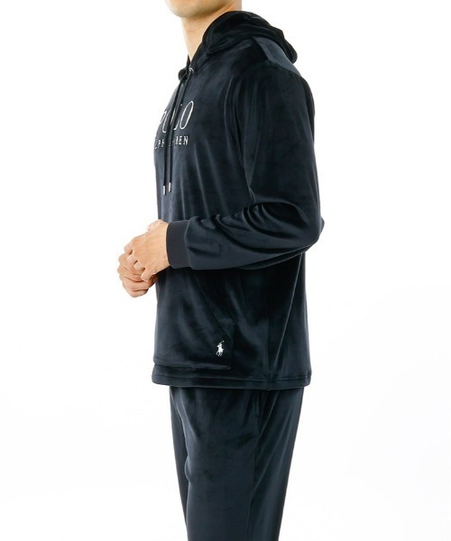 POLO RALPH LAUREN（ポロ ラルフ ローレン）の「【POLO RALPH LAUREN】ブラッシュドベロア フーディー ロングスリーブ（パーカー・メンズ・ブラック/グリーン/ネイビー・X-LARGE/LARGE/MEDIUM）」の8枚目の写真