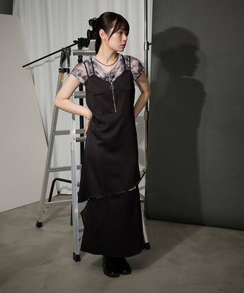 Ellno de Mavie(エルノデメヴィ)の「センターシャーリングシアートップス(Tシャツ/カットソー・レディース・ダークブルー/ホワイト・FREE)」の19枚目の写真