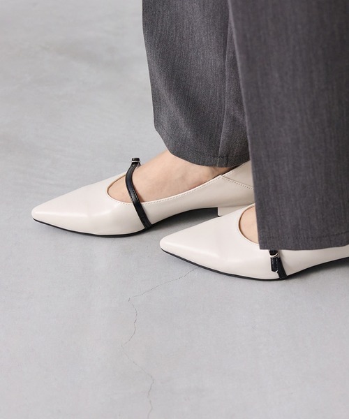 menue(メヌエ)の「2way バブーシュストラップパンプス(パンプス・レディース・アイボリー/シルバー/ブラック・25.0cm/26.0cm/21.5cm/22.0cm/22.5cm/23.5cm/24.5cm/25.5cm/23.0cm/24.0cm)」の12枚目の写真