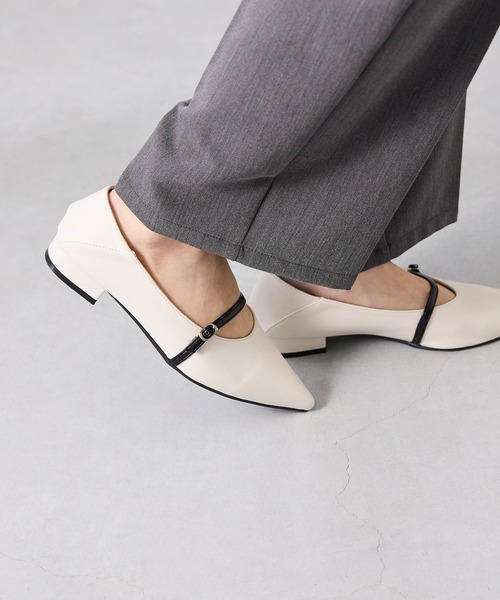 menue(メヌエ)の「2way バブーシュストラップパンプス(パンプス・レディース・アイボリー/シルバー/ブラック・25.0cm/26.0cm/21.5cm/22.0cm/22.5cm/23.5cm/24.5cm/25.5cm/23.0cm/24.0cm)」の11枚目の写真