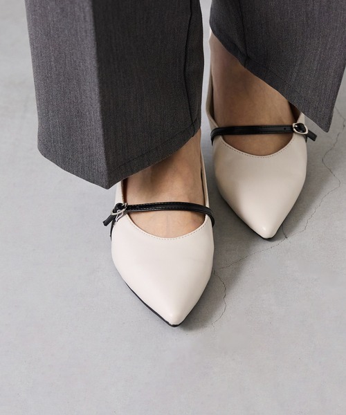 menue(メヌエ)の「2way バブーシュストラップパンプス(パンプス・レディース・アイボリー/シルバー/ブラック・25.0cm/26.0cm/21.5cm/22.0cm/22.5cm/23.5cm/24.5cm/25.5cm/23.0cm/24.0cm)」の10枚目の写真