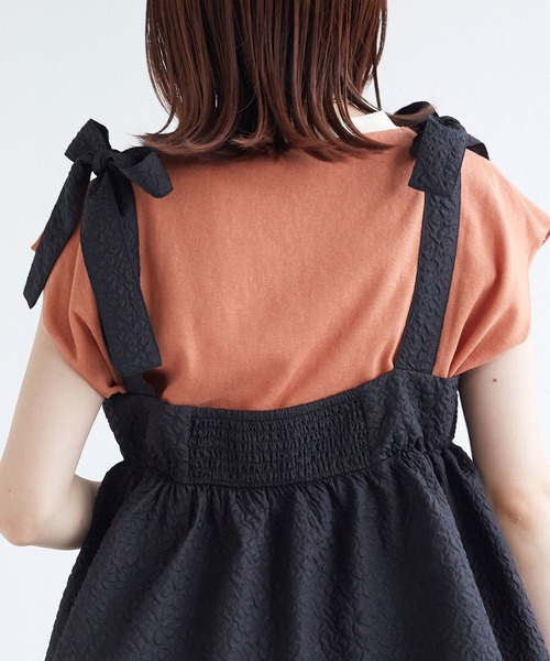 w closet(ダブルクローゼット)の「リボンジャガードチュニック(その他トップス・レディース・ブラック/ブラウン/オフホワイト・FREE)」の21枚目の写真