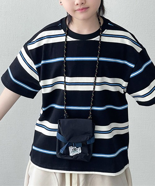 PEANUTS BOY(ピーナッツボーイ)の「【PEANUTS BOY】ボーダーTシャツ(Tシャツ/カットソー・レディース・ブルー/ブラック・SMALL)」の3枚目の写真