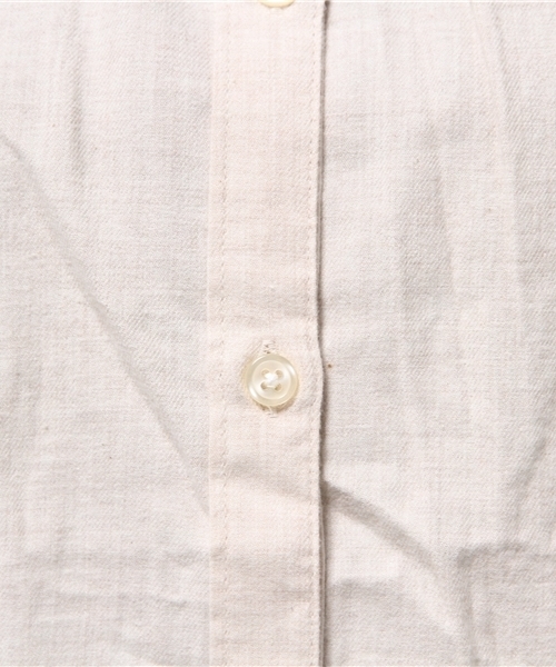 LBC(エルビーシー)の「トップ綾織り起毛シャツワンピース (シャツワンピース・レディース・ダークグレー/ベージュ/ライトグレー/グリーン・MEDIUM)」の11枚目の写真