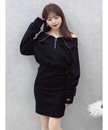 EATME | FRONTジップスウェットワンピース(ワンピース)