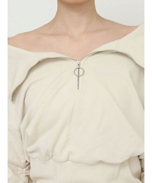 EATME（イートミー）の「FRONTジップスウェットワンピース（ワンピース・レディース・アイボリー/ブラック/グレー・FREE）」の22枚目の写真