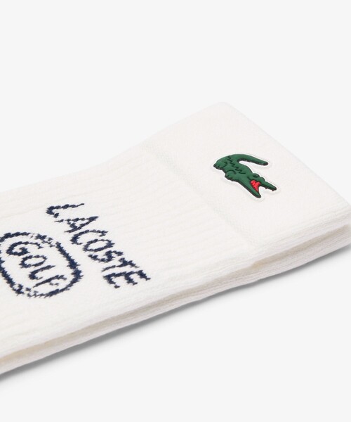 LACOSTE（ラコステ）の「ラコステゴルフブークレジャージソックス 25-27cm（ソックス/靴下・メンズ・オフホワイト/ネイビー・27.0cm/FREE）」の5枚目の写真