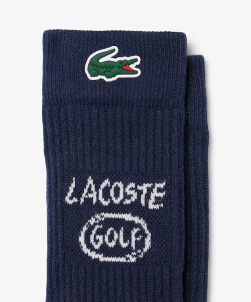 LACOSTE（ラコステ）の「ラコステゴルフブークレジャージソックス 25-27cm（ソックス/靴下・メンズ・オフホワイト/ネイビー・27.0cm/FREE）」の6枚目の写真