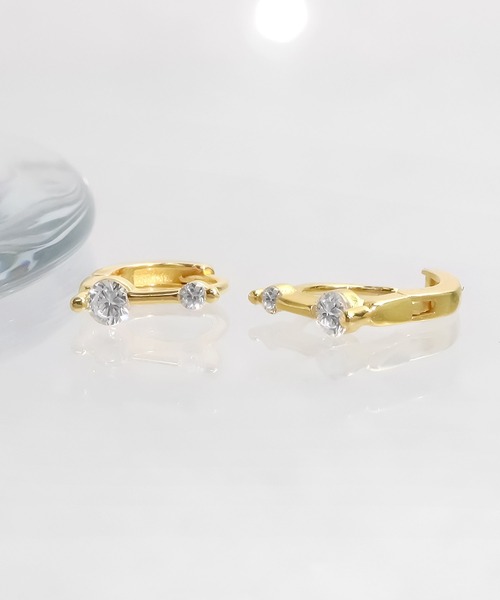 blackdia ocean ジルコニアミニフープピアス（ピアス（両耳用