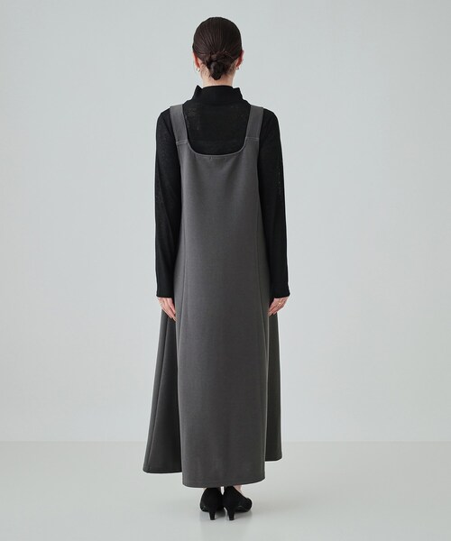 DRESKIP（ドレスキップ）の「◆【洗える/イージーケア/静電気防止】女性らしさ高まる フレアジャンドレ（ワンピース・レディース・キャメル/チャコールグレー/ブラック・04/03/02）」の15枚目の写真