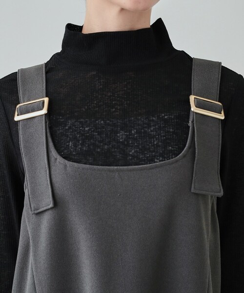 DRESKIP（ドレスキップ）の「◆【洗える/イージーケア/静電気防止】女性らしさ高まる フレアジャンドレ（ワンピース・レディース・キャメル/チャコールグレー/ブラック・04/03/02）」の16枚目の写真