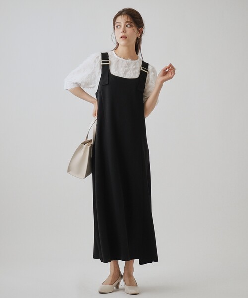 DRESKIP（ドレスキップ）の「◆【洗える/イージーケア/静電気防止】女性らしさ高まる フレアジャンドレ（ワンピース・レディース・キャメル/チャコールグレー/ブラック・04/03/02）」の21枚目の写真