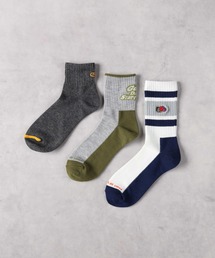 【FRUIT OF THE LOOM】ラインソックス 3足セット