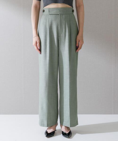 URBAN RESEARCH ROSSO WOMEN（アーバンリサーチ　ロッソ）の「ハイウエストツイードワイドパンツ（その他パンツ・レディース・ベージュ/ミント/ブラック・36/38）」の16枚目の写真