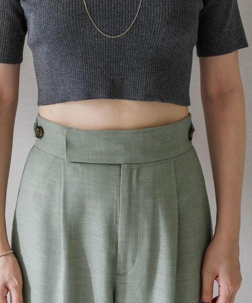 セール】ハイウエストツイードワイドパンツ（その他パンツ