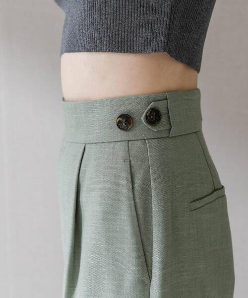 URBAN RESEARCH ROSSO WOMEN（アーバンリサーチ　ロッソ）の「ハイウエストツイードワイドパンツ（その他パンツ・レディース・ベージュ/ミント/ブラック・36/38）」の20枚目の写真