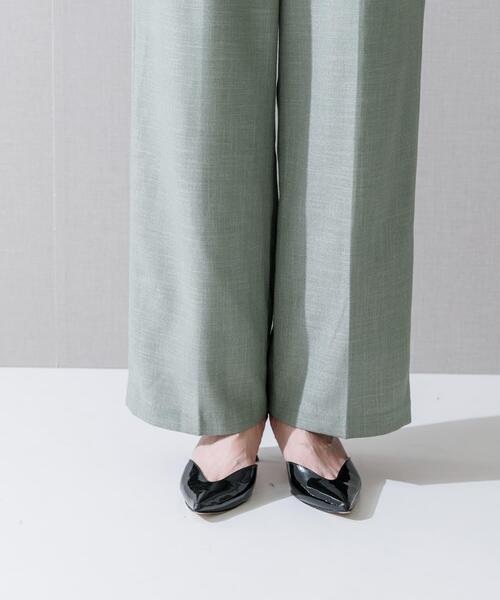 URBAN RESEARCH ROSSO WOMEN（アーバンリサーチ　ロッソ）の「ハイウエストツイードワイドパンツ（その他パンツ・レディース・ベージュ/ミント/ブラック・36/38）」の22枚目の写真