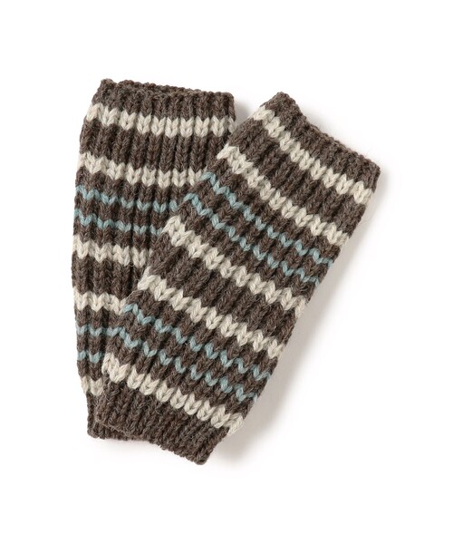 BEAMS BOY(ビームスボーイ)の「【別注】HIGHLAND 2000 / マルチ ボーダー アームカバー(アームカバー・レディース・チャコールグレー/イエロー/オレンジ・ONE SIZE)」の1枚目の写真