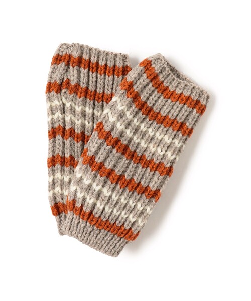 BEAMS BOY(ビームスボーイ)の「【別注】HIGHLAND 2000 / マルチ ボーダー アームカバー(アームカバー・レディース・チャコールグレー/イエロー/オレンジ・ONE SIZE)」の5枚目の写真