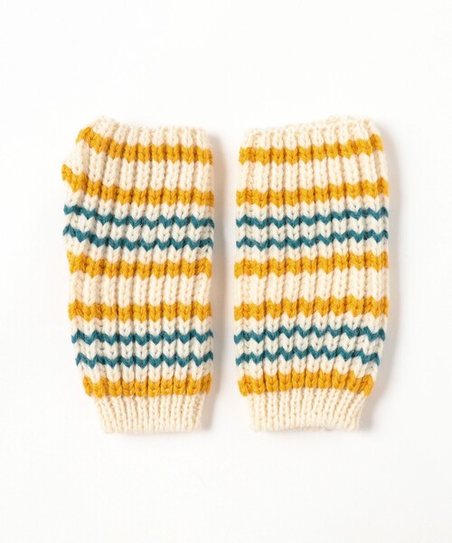 BEAMS BOY(ビームスボーイ)の「【別注】HIGHLAND 2000 / マルチ ボーダー アームカバー(アームカバー・レディース・チャコールグレー/イエロー/オレンジ・ONE SIZE)」の9枚目の写真