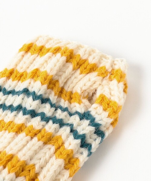 BEAMS BOY(ビームスボーイ)の「【別注】HIGHLAND 2000 / マルチ ボーダー アームカバー(アームカバー・レディース・チャコールグレー/イエロー/オレンジ・ONE SIZE)」の10枚目の写真