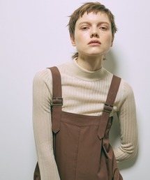 Bottleneck Sheer Rib Knit