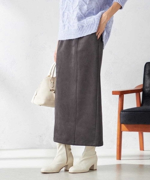 a.v.v（アーヴェヴェ）の「ストレッチブーツ（ブーツ・レディース・アイボリー/ベージュ/ブラック・23.5/24.5/22.5）」の14枚目の写真