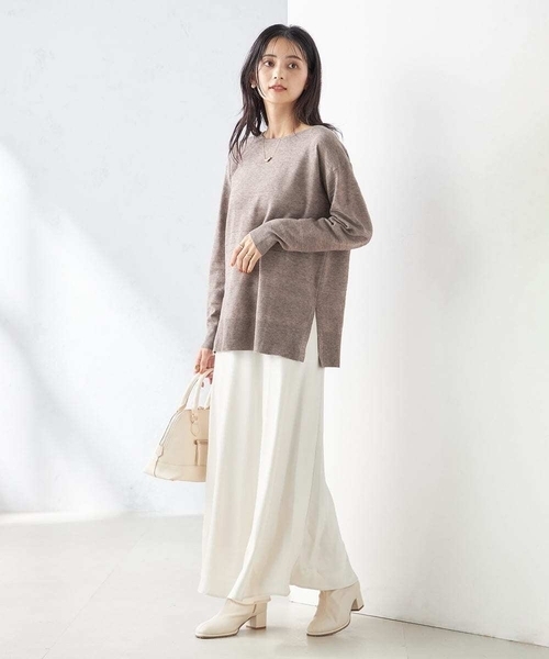 a.v.v（アーヴェヴェ）の「ストレッチブーツ（ブーツ・レディース・アイボリー/ベージュ/ブラック・23.5/24.5/22.5）」の16枚目の写真