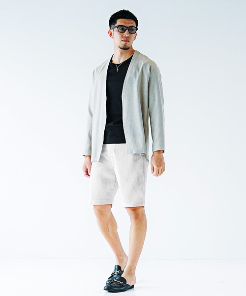 SOMEDIFF（サムディフ）の「接触冷感 綿100%ハーフパンツ メンズ ショーツ 短パン 夏服（その他パンツ・メンズ・グレー/サックスブルー/ホワイト/ストライプ/ホワイト系その他/ブラック/グレー系その他・M/XL/L）」の11枚目の写真