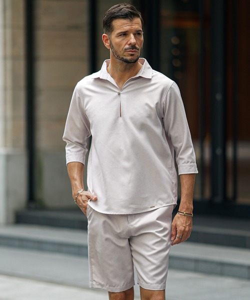 SOMEDIFF（サムディフ）の「接触冷感 綿100%ハーフパンツ メンズ ショーツ 短パン 夏服（その他パンツ・メンズ・グレー/サックスブルー/ホワイト/ストライプ/ホワイト系その他/ブラック/グレー系その他・M/XL/L）」の14枚目の写真