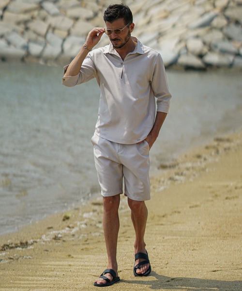 SOMEDIFF（サムディフ）の「接触冷感 綿100%ハーフパンツ メンズ ショーツ 短パン 夏服（その他パンツ・メンズ・グレー/サックスブルー/ホワイト/ストライプ/ホワイト系その他/ブラック/グレー系その他・M/XL/L）」の18枚目の写真