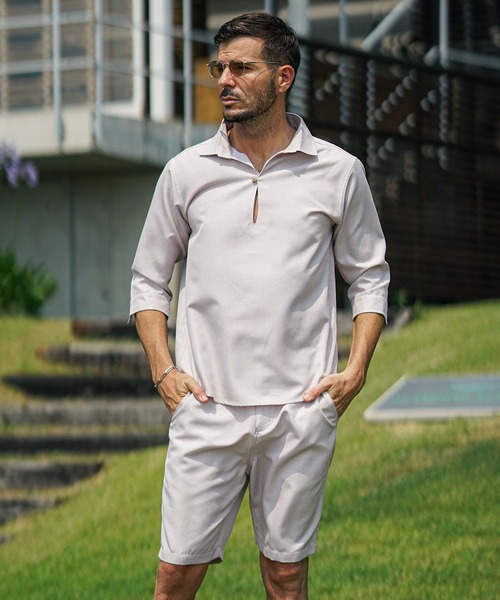 SOMEDIFF（サムディフ）の「接触冷感 綿100%ハーフパンツ メンズ ショーツ 短パン 夏服（その他パンツ・メンズ・グレー/サックスブルー/ホワイト/ストライプ/ホワイト系その他/ブラック/グレー系その他・M/XL/L）」の19枚目の写真