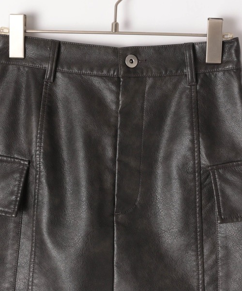 PAGEBOY（ページボーイ）の「サンドヴィンテージレザースカート（スカート・レディース・ブラウン/ブラック・FREE）」の6枚目の写真
