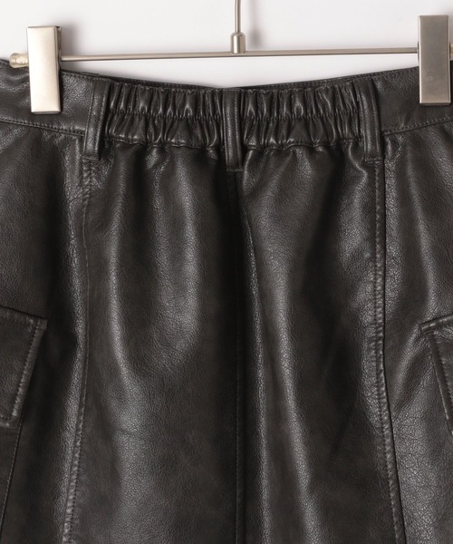 PAGEBOY（ページボーイ）の「サンドヴィンテージレザースカート（スカート・レディース・ブラウン/ブラック・FREE）」の7枚目の写真