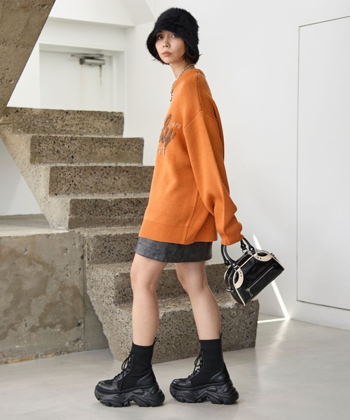 PAGEBOY（ページボーイ）の「サンドヴィンテージレザースカート（スカート・レディース・ブラウン/ブラック・FREE）」の14枚目の写真