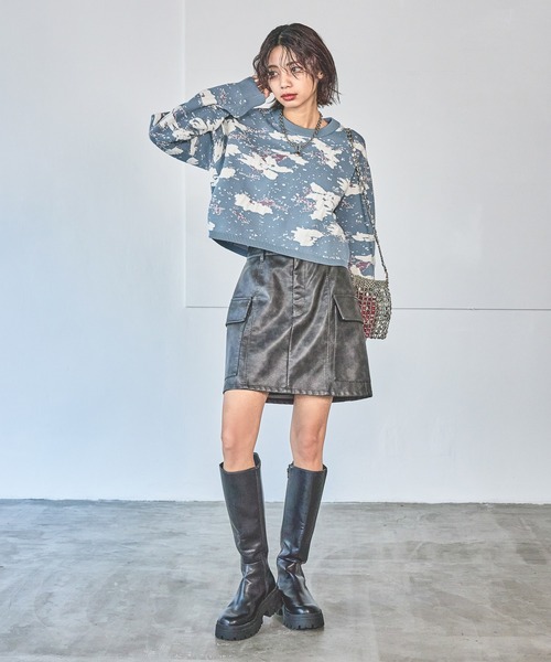 PAGEBOY（ページボーイ）の「サンドヴィンテージレザースカート（スカート・レディース・ブラウン/ブラック・FREE）」の22枚目の写真