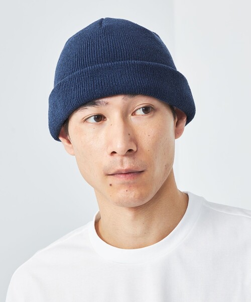 green label relaxing（グリーンレーベルリラクシング）の「GLR ロー ニットキャップ（ニットキャップ/ビーニー・メンズ・パープル/ブラック/ダークブラウン/ライトグレー/ケリーグリーン/ロイヤルブルー・FREE）」の5枚目の写真