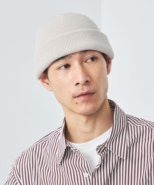 green label relaxing（グリーンレーベルリラクシング）の「GLR ロー ニットキャップ（ニットキャップ/ビーニー・メンズ・パープル/ブラック/ダークブラウン/ライトグレー/ケリーグリーン/ロイヤルブルー・FREE）」の3枚目の写真