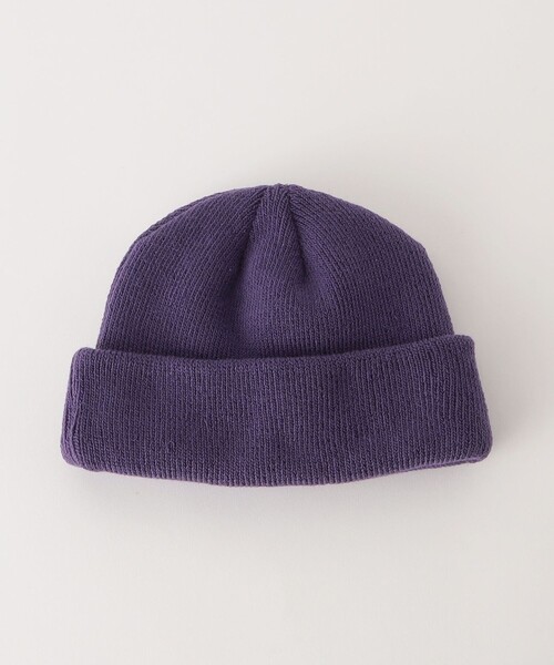 green label relaxing（グリーンレーベルリラクシング）の「GLR ロー ニットキャップ（ニットキャップ/ビーニー・メンズ・パープル/ブラック/ダークブラウン/ライトグレー/ケリーグリーン/ロイヤルブルー・FREE）」の7枚目の写真
