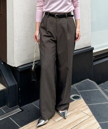 NOLLEY’S | ウォッシャブルウール調愛されイージーワイドパンツ(その他パンツ)